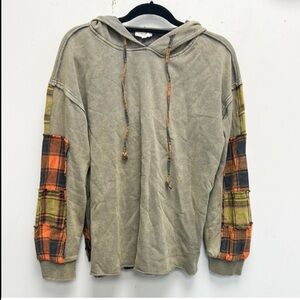 Easel plaid hoodie sweatshirt